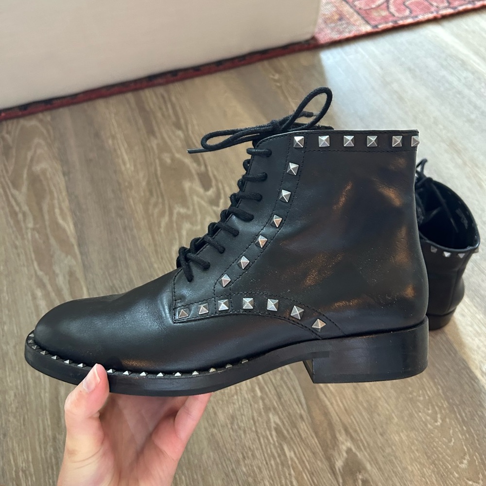 Ash Studded Combat Boot